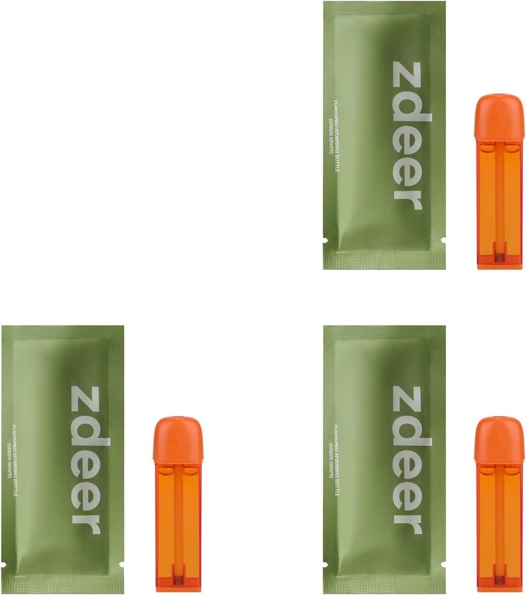 Smart Electric Oral Spray Refill for PW13 – 3-Pack (Green Grape) – Juicy Grape Flavor, Fresh Breath Anytime