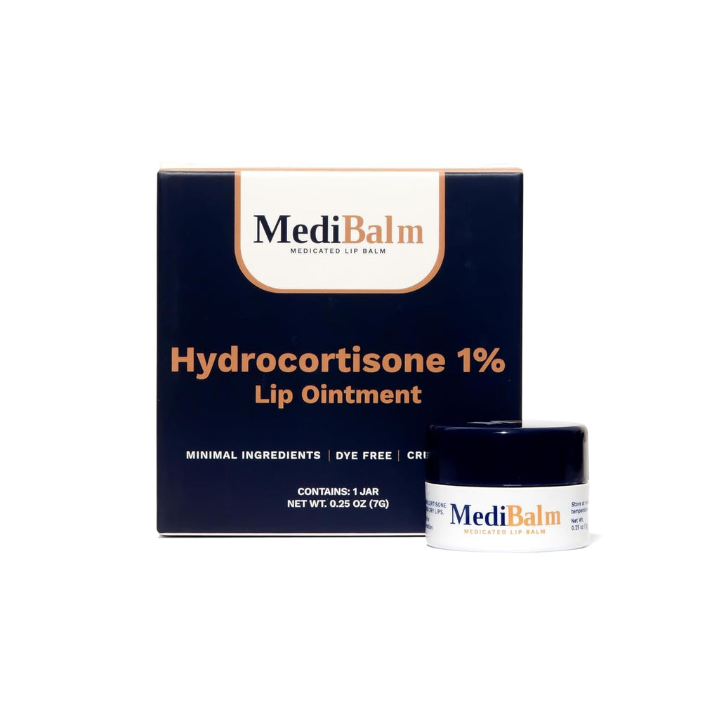 1% Hydrocortisone Lip Balm – Petrolatum-Free Relief for Chapped, Dry, or Irritated Lips due to Accutane, Isotretinoin associated Cheilitis, Weather Damage, and more - Unflavored