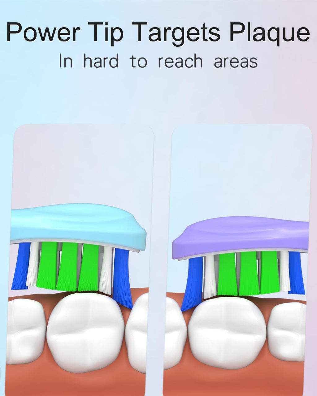 Replacement Toothbrush Heads Compatible with Philips Sonicare Click-on Handles, Multi-Coloured Silicone Wrapped Brush Heads Refills, with Covers, 12 Pack