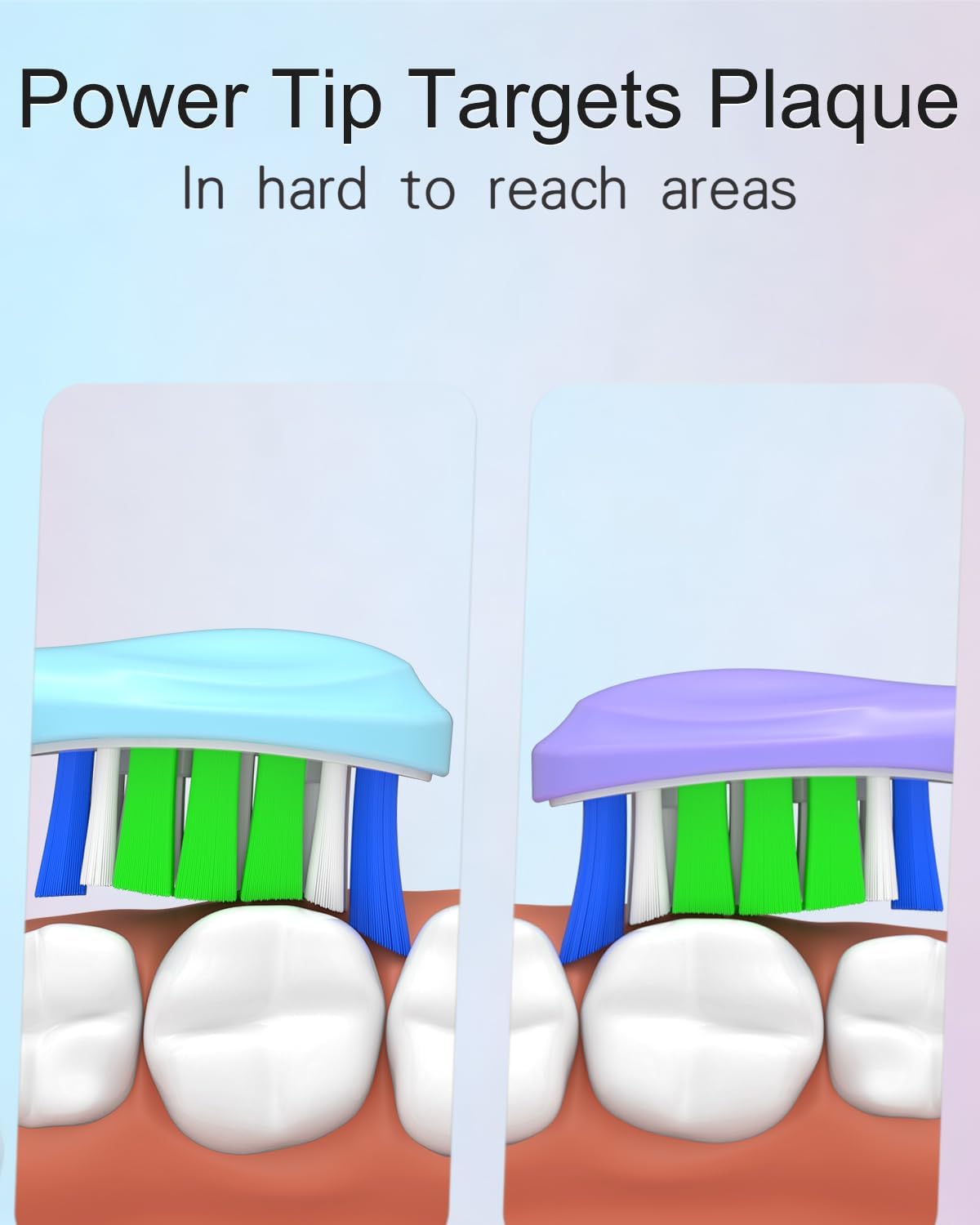 Replacement Toothbrush Heads Compatible with Philips Sonicare Click-on Handles, Multi-Coloured Silicone Wrapped Brush Heads Refills, with Covers, 12 Pack