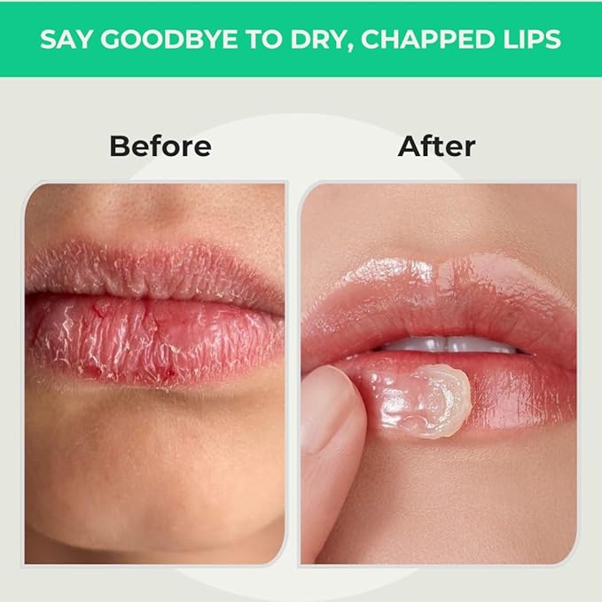 RaGaNaturals Natural Mint Lip Balm - Hydrating Lip Moisturizer for Dry & Cracked Lips with Shea Butter, Cocoa Butter, Vitamin E & Beeswax - Refreshing Mint, Non-Tinted For Wommen, Men & Kids – 4 Pack