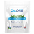 Xylichew 100% Xylitol Chewing Gum - Non GMO, Non Aspartame, Gluten Free, and Sugar Free Gum - Natural Oral Care, Relieves Bad Breath and Dry Mouth - Peppermint, 50 Count