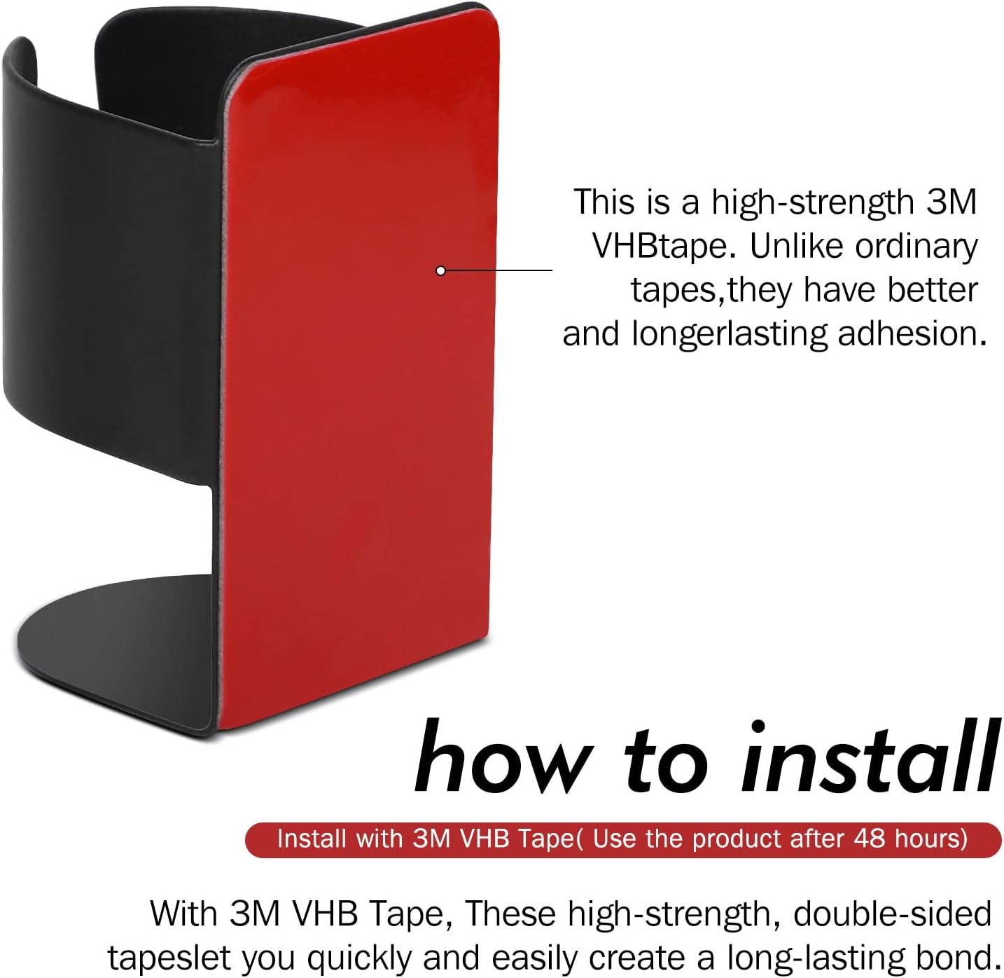 Electric Toothbrush Holder, 304 Stainless Steel Wall Mounted Self Adhesive Storage Organizer Stand Rack for Electric Toothbrush, Toothpaste, Facial Cleanser(4 Pack Black)