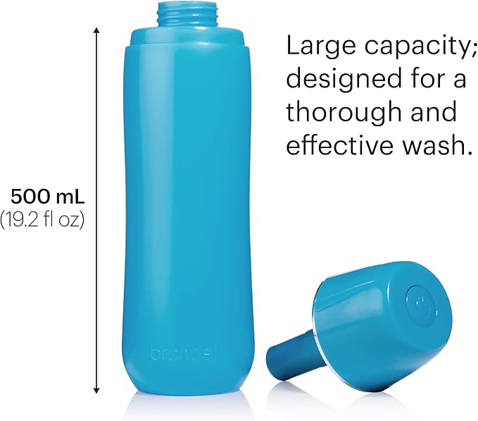 Brondell GoSpa Advanced Portable Bidet for Travel–Pop-Up Nozzle System –High-Quality Compact Bidet with Discreet Travel Bag for Convenient Storage–500mL, Blue