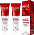 SP-8 Probiotics Whitening Toothpaste - Probiotics for Teeth Whitening and Gum Health - Enamel-Safe, Fluoride-Free, Double Mint Flavor,Fresh Breath-2pcs
