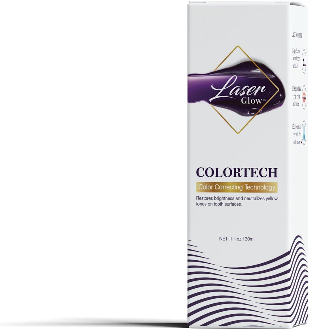 LaserGlow Purple Color Corrector Toothpaste – Health.com #1 Ranked Stain-Neutralizing Formula, Instant Teeth Brightening & Enamel-Safe Whitening, 3.4 oz Tube