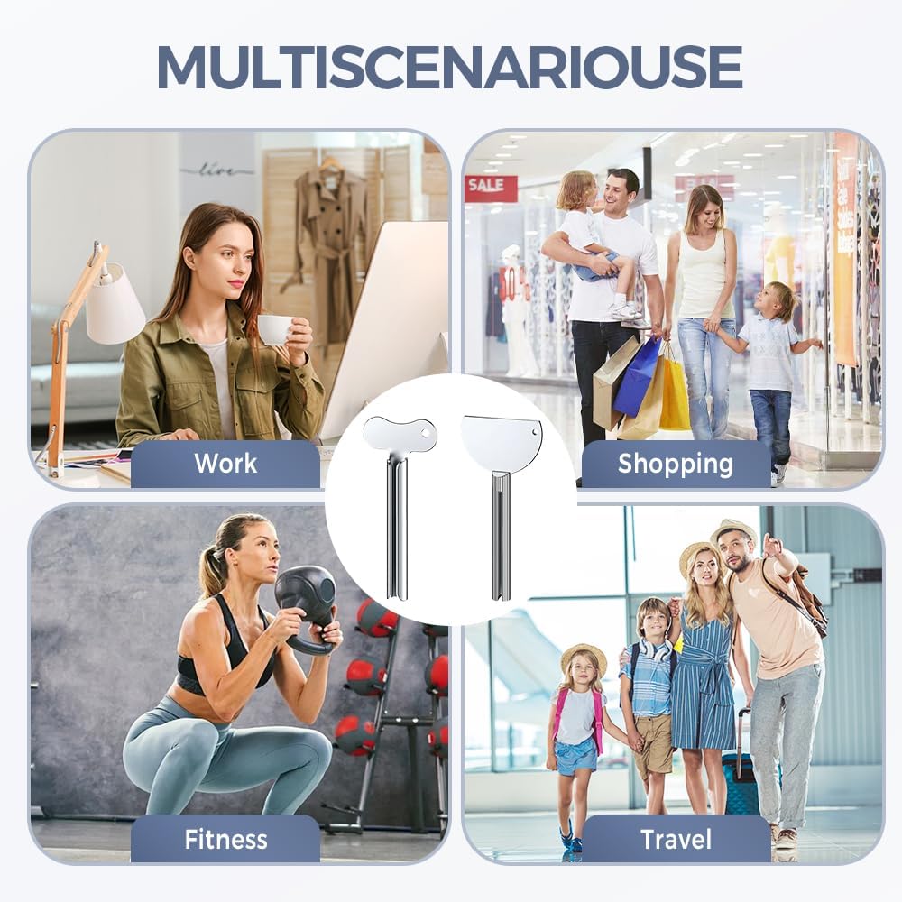 Toothpaste Squeezer, Metal Tube Squeezer Key Stainless Steel Toothpaste Roller Tube Wringer for Paint, Cream, Cosmetic and Hair Dye (12 PCS)