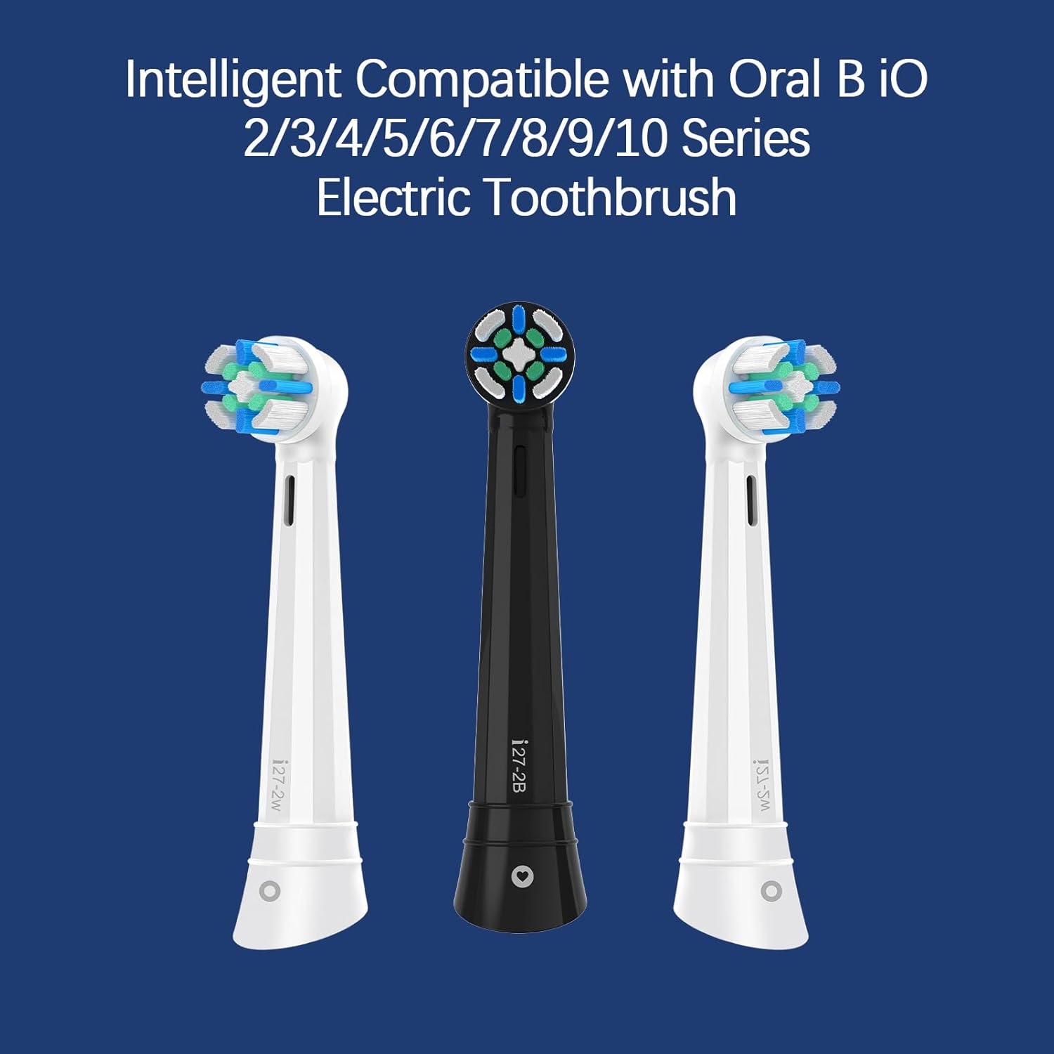 IO Replacement Heads Compatible with Oral b IO 2/3/4/5/6/7/8/9/10 Series Electric Toothbrush, Brush Heads Refills Compatible with Oral B IO for Teeth Clean (8 White)