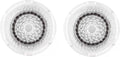Brush Head Replacements Compatible with Clarisonic Mia 1, Mia 2, Mia Fit, Alpha Fit, Smart Profile Uplift and Alpha Fit Face Cleaning Brush Heads (Black-2Pack)