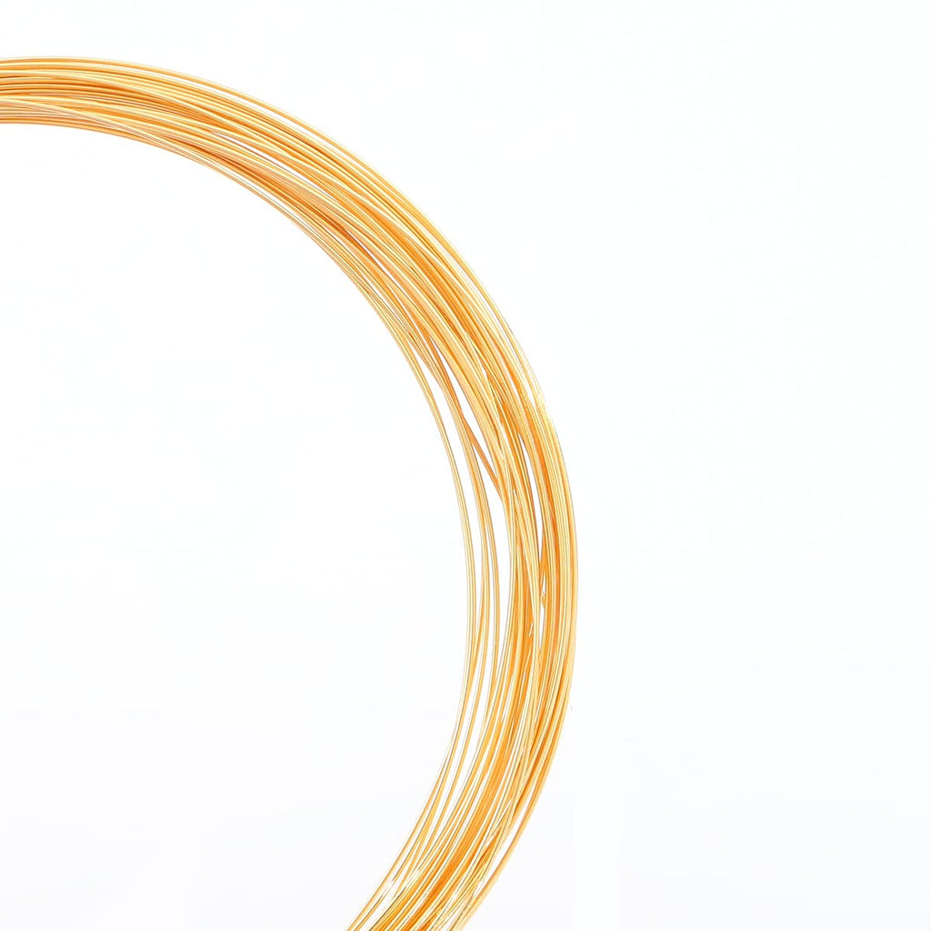 18K Gold Plated Wire 0.5mm 10 Meters Bead Cord for Bracelet Necklace Charm Beading Jewelry Making Findings