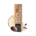 Slo | Natural Lip Balm - All Natural Ingredients, Vegan & Cruelty Free, Hydrating & Soothing, Plastic Free, Paper Packaging | Vanilla + Cacao, (0.28oz/8g)