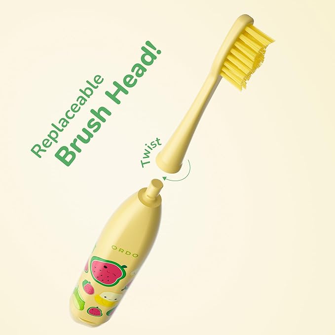 ORDO Squishmallows Toothbrush, Sonic Battery Toothbrushes for Kids, Soft Bristles, Extra Brush Head Inc, Gift for Kids Aged 4 Years and Up, Battery Included, Wanda