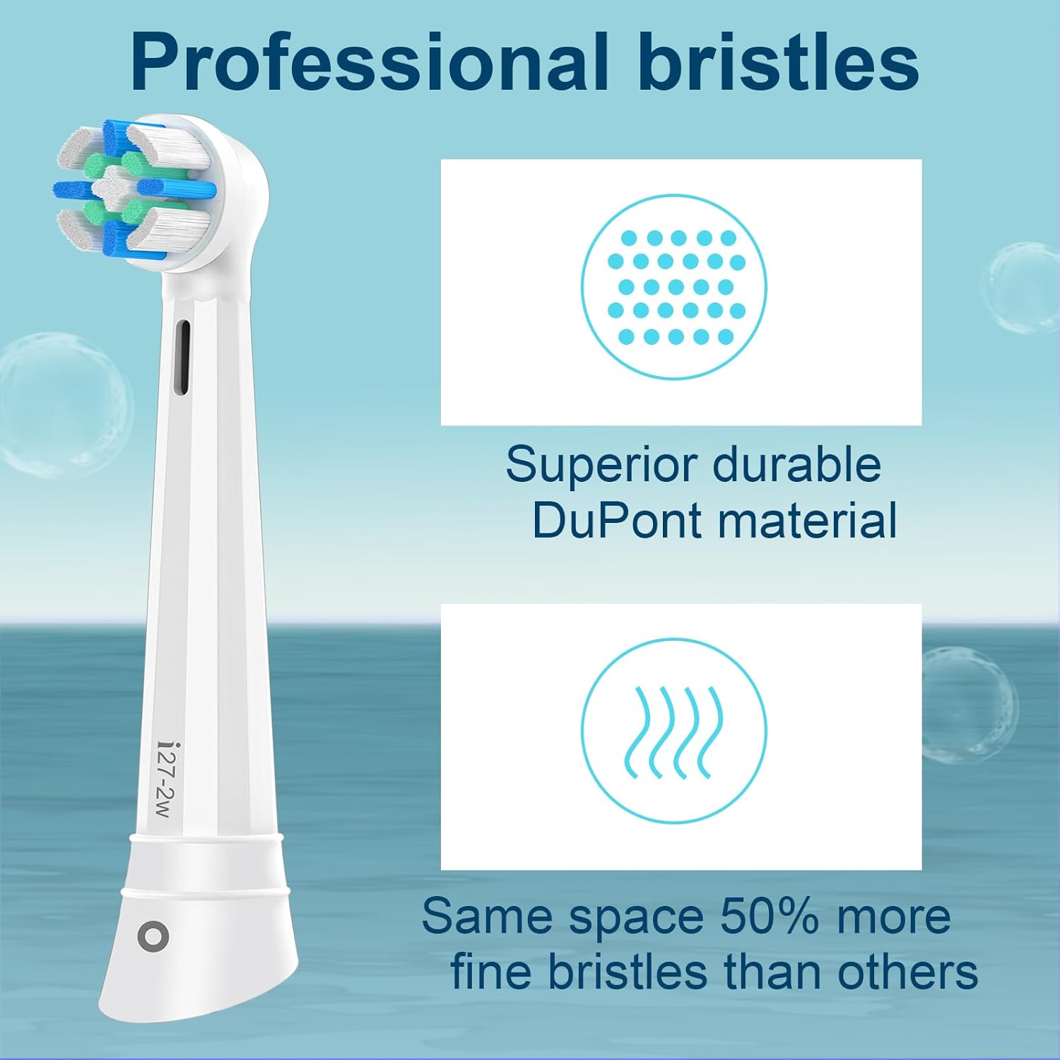 8PCS iO Replacement Heads Compatible with Oral B IO 2/3/4/5/6/7/8/9/10 Series Electric Toothbrush,Compatible with Oral B io Series Toothbrush Heads with Medium Bristles,White