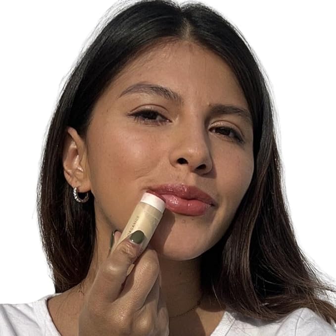 Organic Lip Stain, Zero-Waste Vegan Lip Stain in Fig, Pomegranate or Guava .30 oz / 8.45 g Long Lasting, Toxic Free, (Pomegranate)