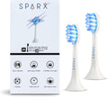 SPARX - Toothbrush Replacement Heads, Brush Heads with Blue Light Therapy for Gum Care, Replacement Brush Heads, White, 2 Pack…