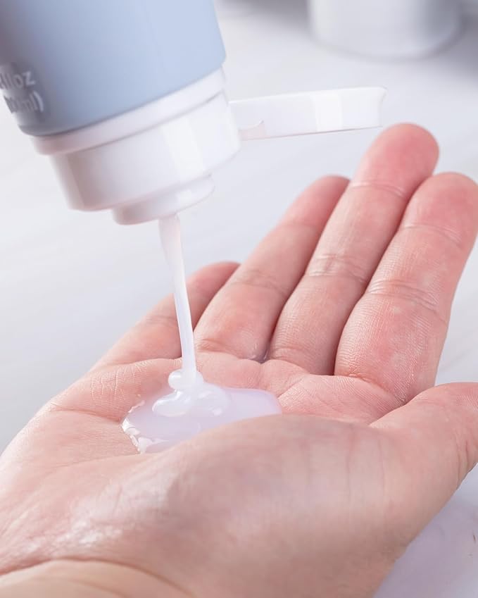 Valourgo Travel Bottles for Toiletries, Tsa Approved 3.4oz Portable Travel Bottles, BPA Free Leak Proof Travel Tubes Refillable Travel Accessories, Travel Accessories with Clear Toiletry Bag, Blue