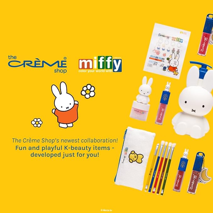 The Crème Shop Miffy Lip Stain, Glossy Finish, Long Wear, Formulated with Jojoba Oil, Sunflower Oil to hydrate, soothe, and moisturize lips, Korean formula - (Luscious Lychee)