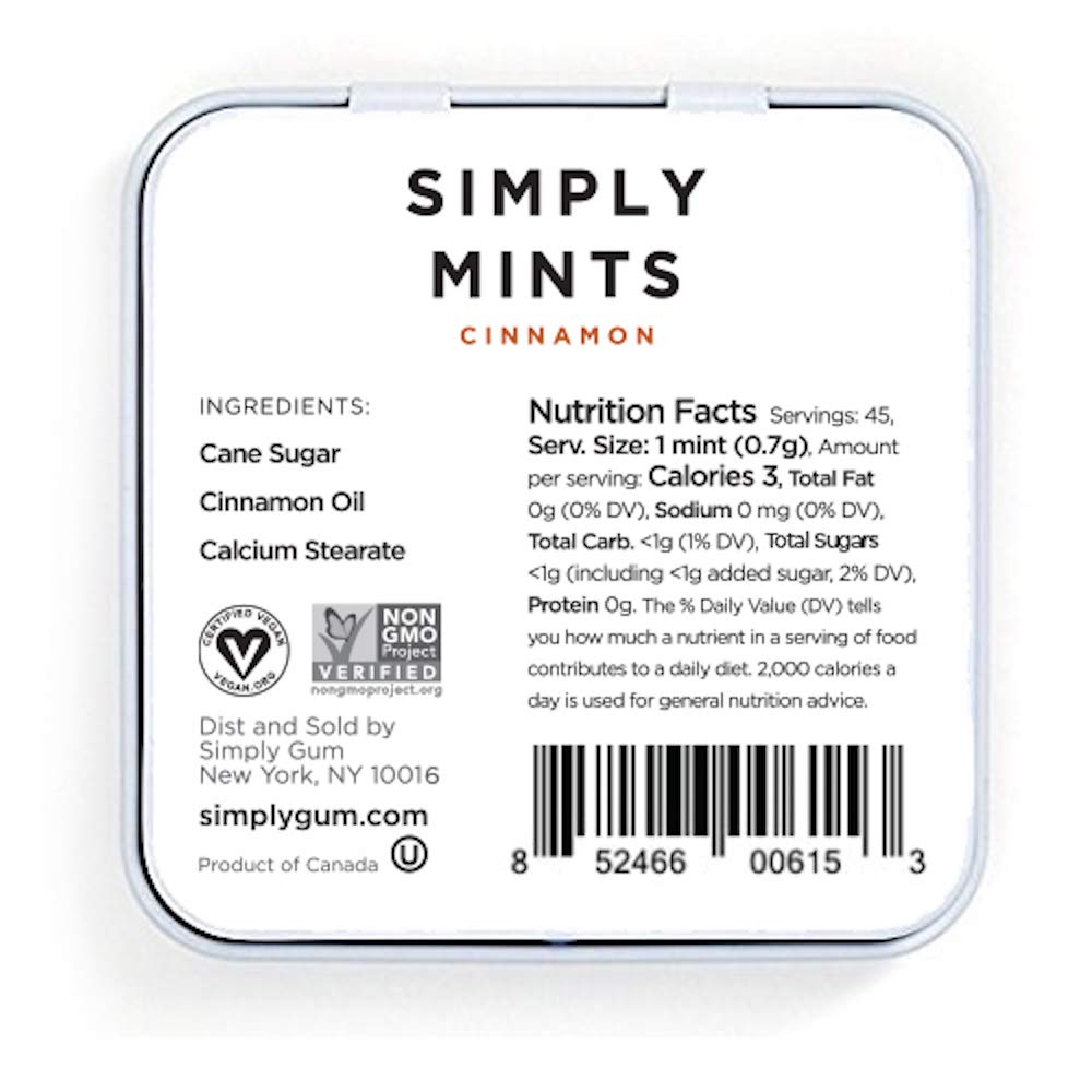 Simply Mints (Cinnamon, 1.1 oz (1 Tin))