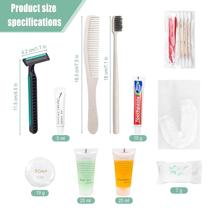 Hygiene Kit Bulk, Individually Packed, The Convenience Kit Bulk Is Fully Equipped And Clean And Hygienic, Convenience Kits Suitable For Hotel, Home, Camping, Travel (30 Sets)