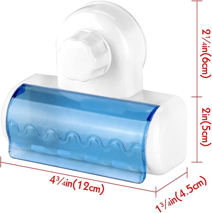 1 PCS Self Adhesive Toothbrush Holder with Cover for Bathroom, 5-Slot Wall Mounted Toothbrush Organizer Rack for Shower, Dorm, Cabinet