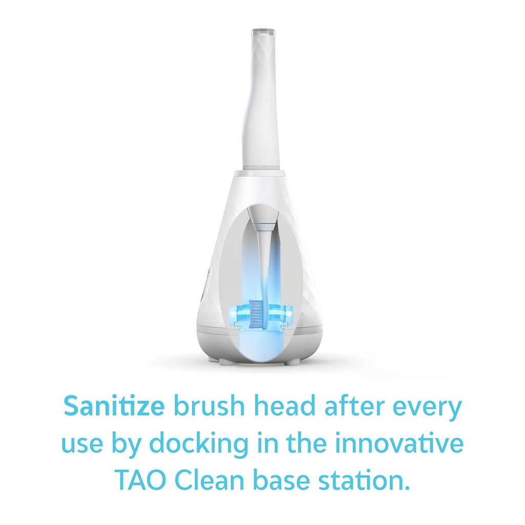 TAO Clean Sonic Electric Toothbrush Replacement Heads (2-Pack) – Orthodontic Head – Replacement Heads for the TAO Clean Electric Toothbrush and Docking Station