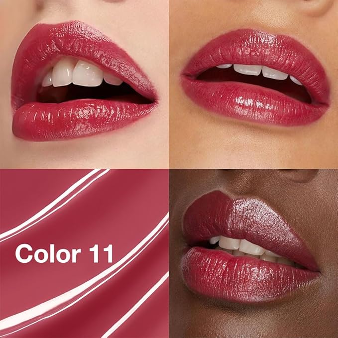 1Pcs Tinted Lip Balm Moisturizing Lipstick – Waterproof Hydrating Matte Lip Balm for Women, Creamy Natural Color Stain for Dry Lips,Soft Matte Finish with Subtle Scent (#11 Retro Red)
