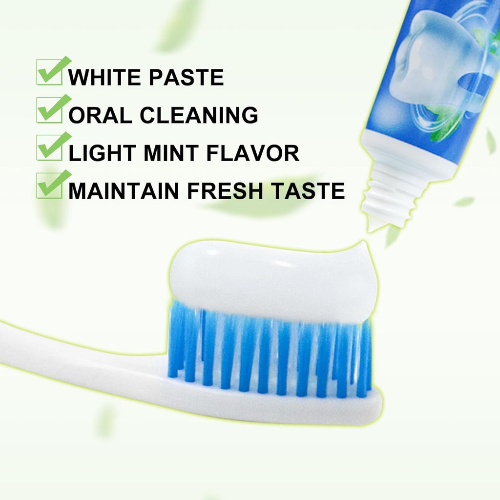 0.35 oz Bulk Travel Size Toothpaste,200 Tubes 10 Grams Extra Small Toothpastes Travel Size Bulk 0.8x3.5 inches Mint Flavor Mini Disposable Toothpaste for Hotel,Guests,Homeless,Office