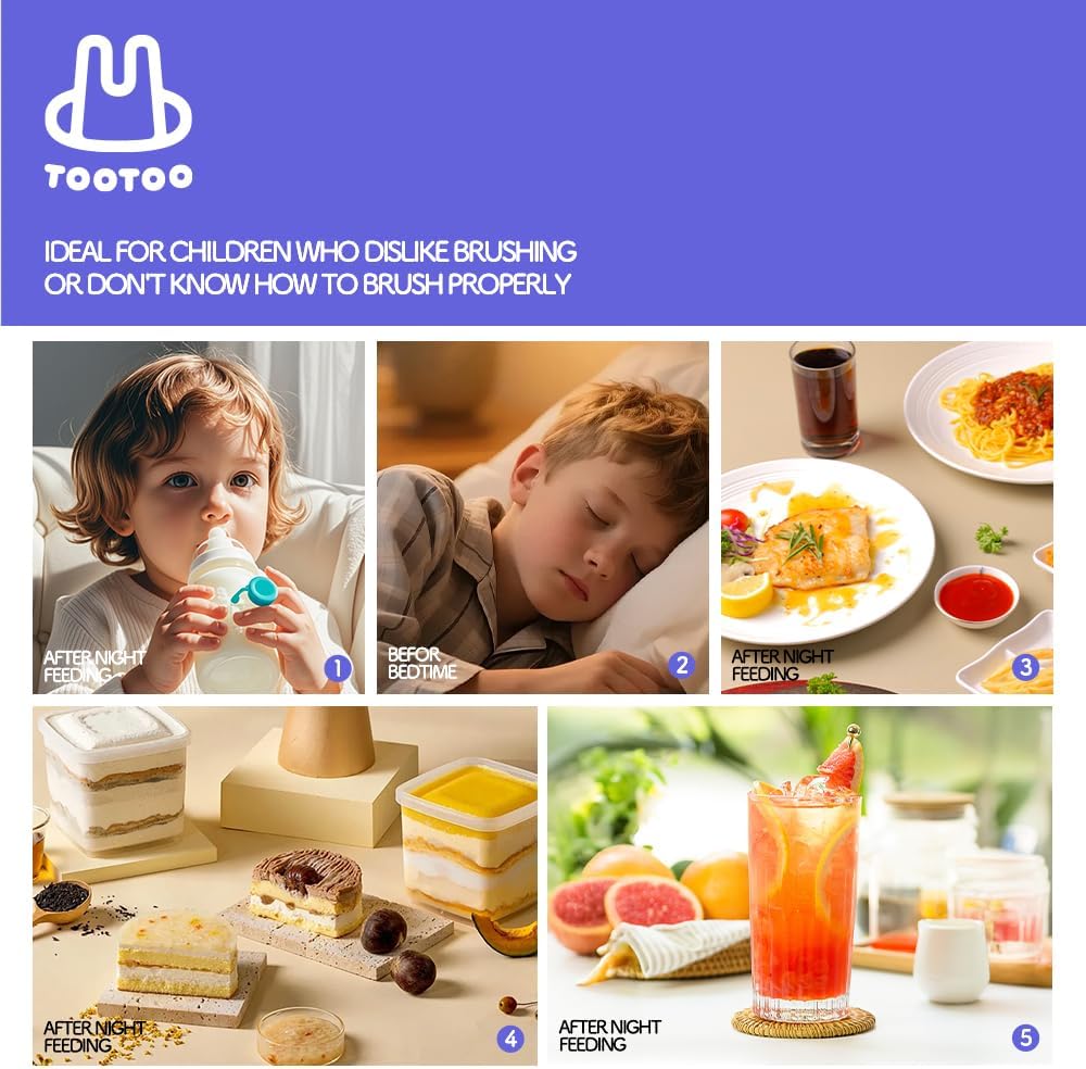 TooToo Kids Oral Spray, Toddler Toothpaste Helper for Newborn to Kids, Natural Grape Flavo