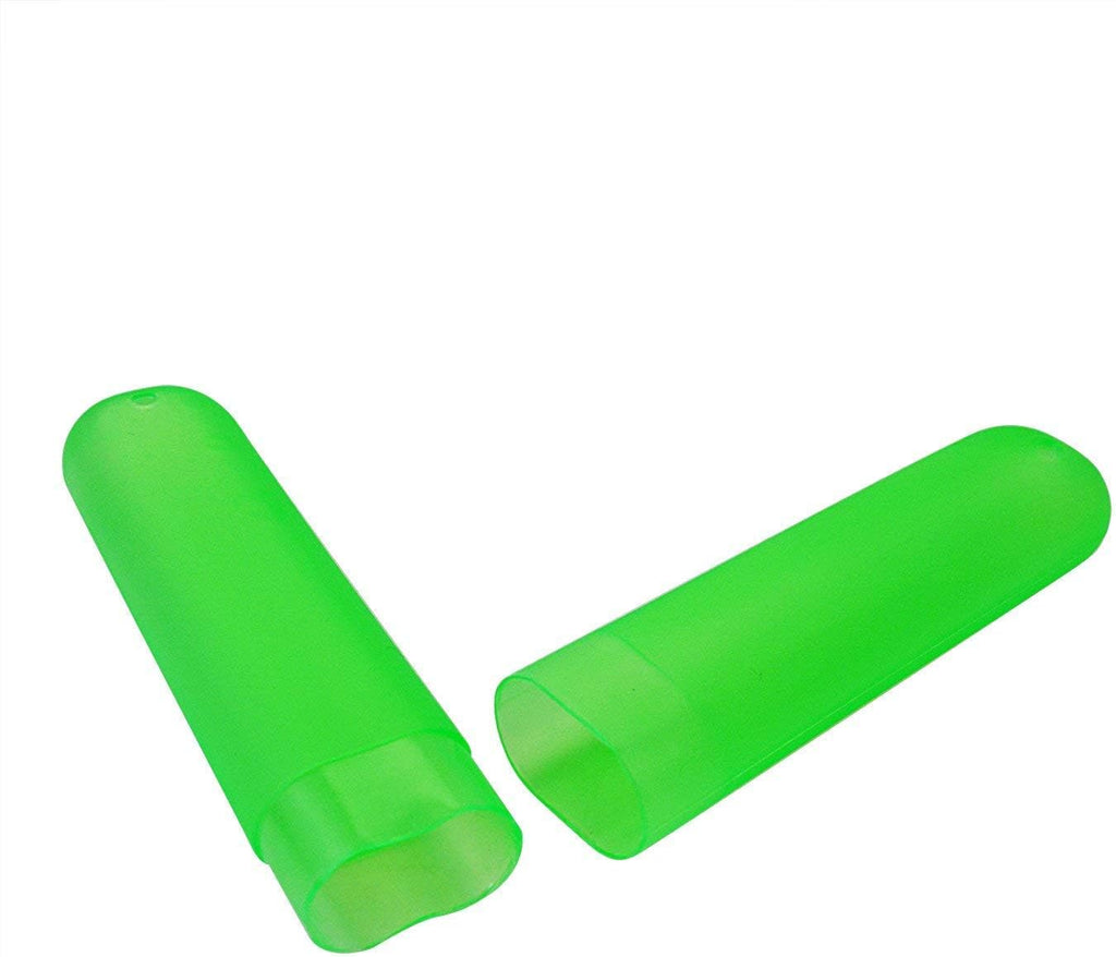 24PCS Plastic Toothbrush Case Six Colors Portable Dust-proof Toothbrush Cases Toothbrushes Holder for Daily and Travel Use (24)