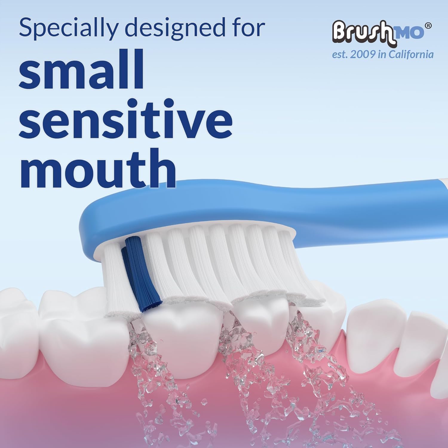 Brushmo Kids Compact Replacement Toothbrush Heads, Compatible with Philips Sonicare for Kids HX6032 & HX6042, Ultra-Soft Dupont Bristles, 8-Pack for Ages 3+, Multi-Color (BM638)