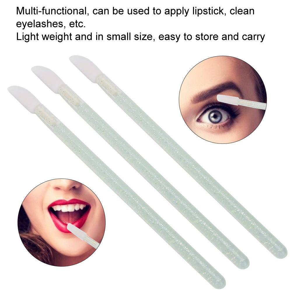 100pcs/Set Disposable Lip Brushes Make Up Brush Lipstick Lip Gloss Wands Applicator Tool Makeup Beauty Tool Kits Green