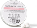 J&L Naturals Toothpaste Tablets | 62-Pack Travel-Friendly Toothpaste | Fluoride + Plastic Free, Vegan, Cruelty Free, Sustainable | Woman-Owned Small Business (Strawberry, 62 Count (Pack of 1))