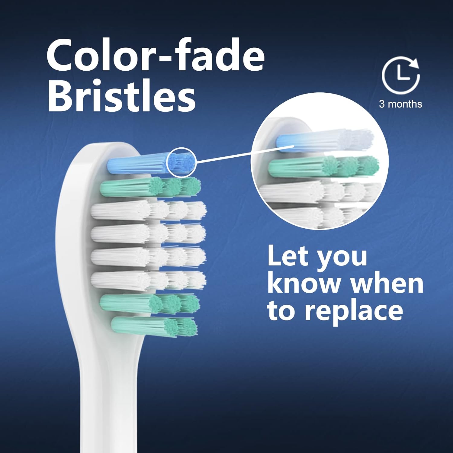 Replacement Toothbrush Heads for AquaSonic Black Series, Vibe Series, Black Series Pro,and for Duo Pro Electric Toothbrush White, Pack of 10