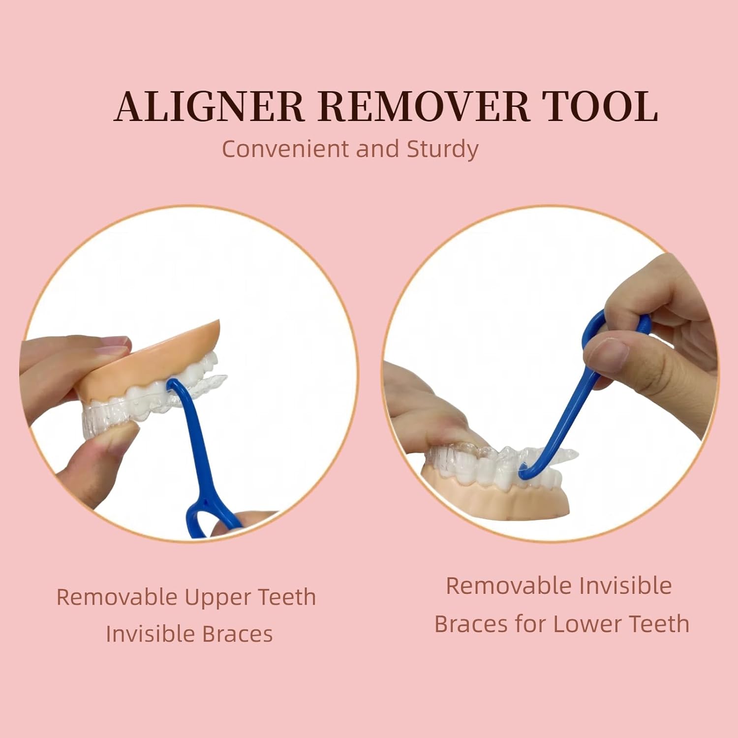 25PCS Aligner Remover Tool,Clear Aligner Removal Tool for Invisalign,Mix 5 Bright Color Removal Aligner Tooth Hook for Invisible Braces