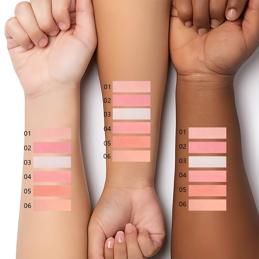 Matte Blush Powder for Cheeks, Cruelty Free Makeup – Long Lasting Natural Face Blusher Makeup, Lightweight Blendable Cheek Color Palette for Women All Skin Tones - #05 Brick Red