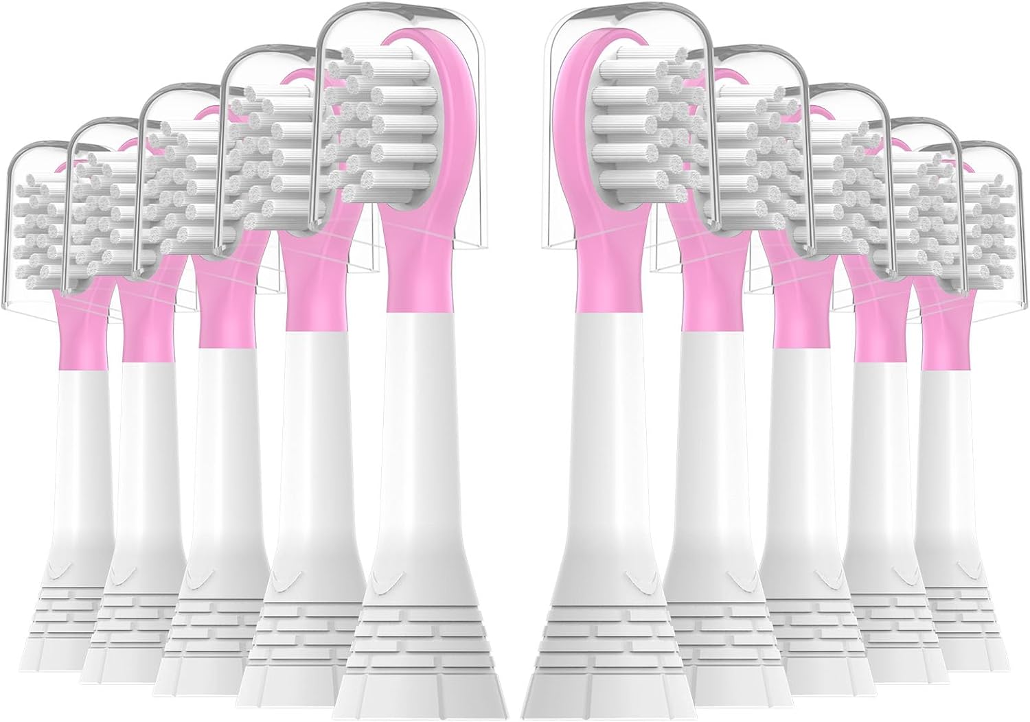 Kids Replacement Toothbrush Heads 10 Pack for Philips Sonicare Electric Toothbrush Soft Brush Head for Child 3-7 for Boy Girl,Pink