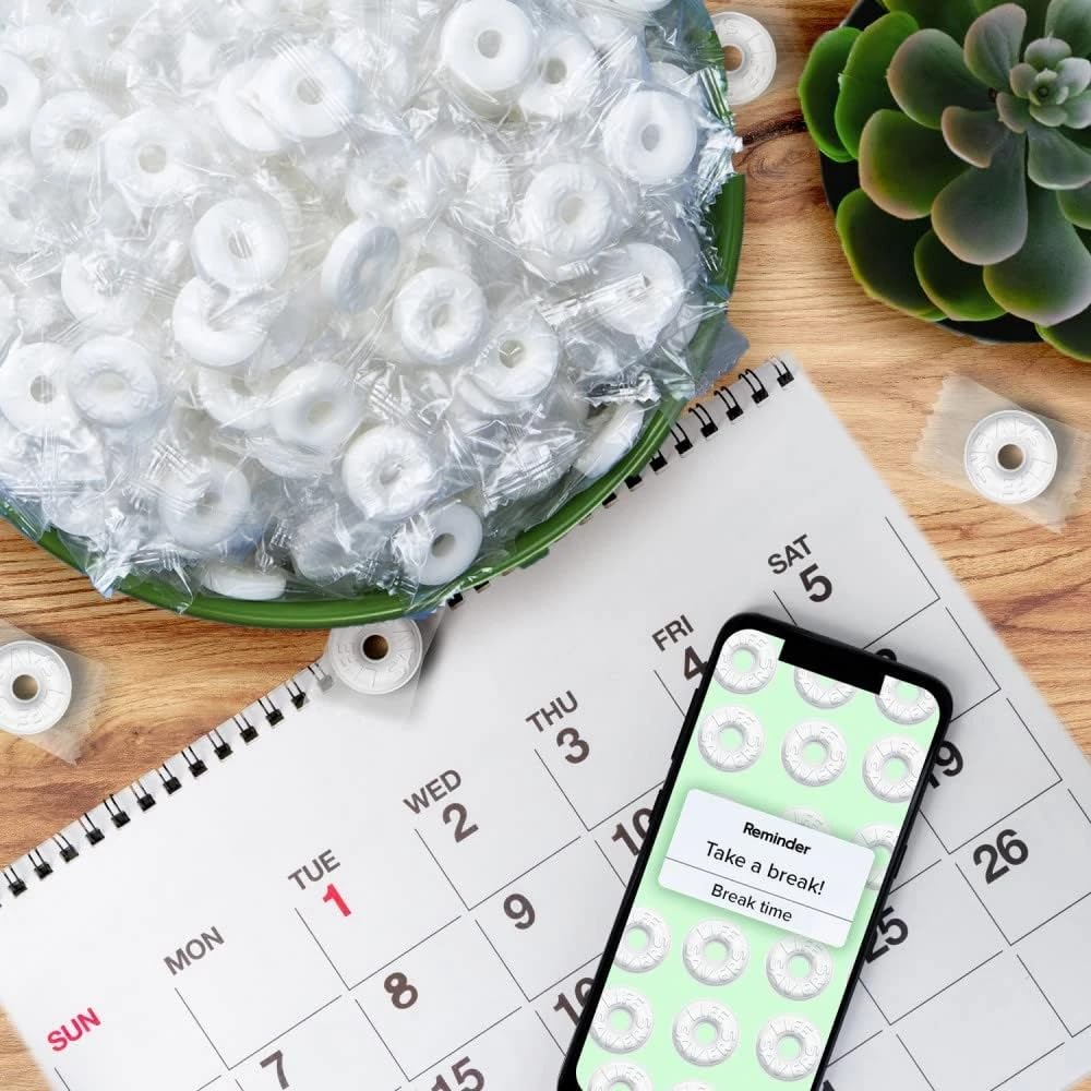 Life Savors Wint O Green Mints - 2 Pounds of Delicious Wintergreen Fresh Breath Mints - (Approx 220 Pieces) - Individually Wrapped - Bulk Hard Candy