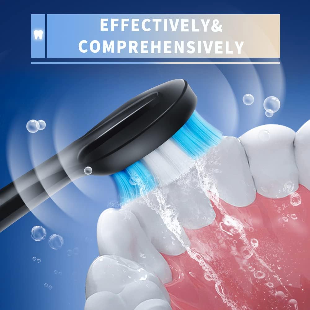 Electric Toothbrush with Water Flosser, 3 in 1 Electric Toothbrush with 4 Modes, Toothbrush and Water Flosser Combo for Adults, Water Flosser Portable for Travel and Home