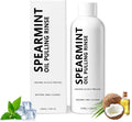 Spearmint Oil Pulling Rinse,Cold-Pressed Coconut Oil for Helps Maintain Gum Freshens Breath,Pure Mouthwash Mint Freshness,100ml