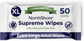 NorthShore Supreme Heavy-Duty Quilted Wipes, X-Large, 9 x 13 in., Pack of 50
