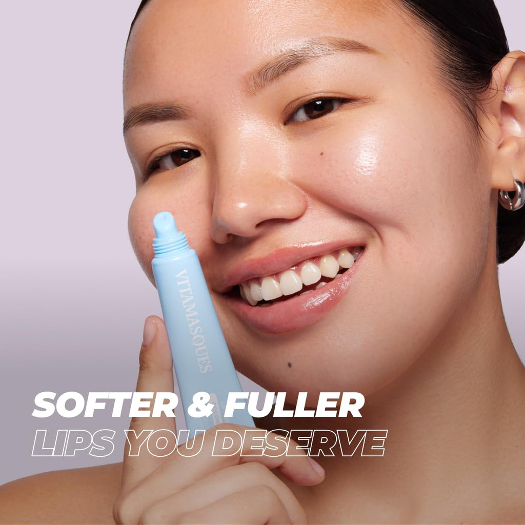 Vitamasques Overnight Lip Mask - Hydrating Coconut Flavor Lip Balm Moisturizer with Vitamins & Natural Oil Hydrates, Nourishes & Plumps Lips Area - Korean Skin Care Lip Care Products (Pack of 3)