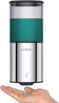 AIKE Automatic Wall Mount Liquid Soap Dispenser for Home and Commercial Bathroom 13.5oz IPX7 Waterproof,Polished Stainless Steel