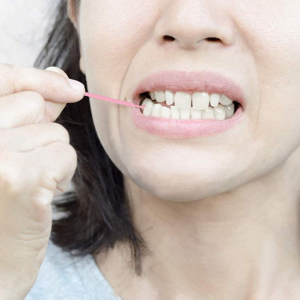 Coobbar 200pcs Double Head 50pcs/Box Dental Floss Interdental Toothpick Brush Teeth Stick Dental Oral Care Toothpicks