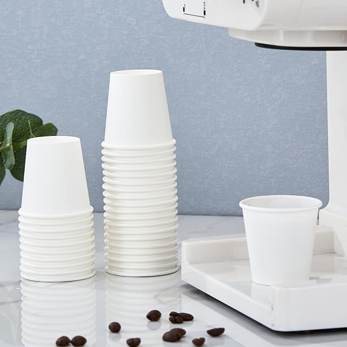 Lamosi 3 oz White Bathroom Cups 300 Pack, 3 oz Paper Cups, Mouthwash Cup, Mini Paper Cup for Parties, Picnics, Barbecues, Travel and Events