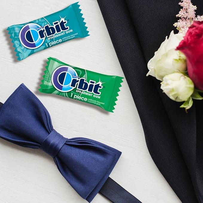 ORBIT Peppermint, Spearmint, & Wintermint Assorted Sugar Free Chewing Gum Bulk Pack, 13.4 oz 200-Piece Bag