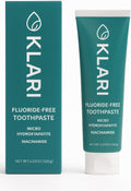 KLARI Niacinamide Whitening Toothpaste – Fluoride-Free with Micro Hydroxyapatite – Helps Brighten Your Smile – 4.23 oz