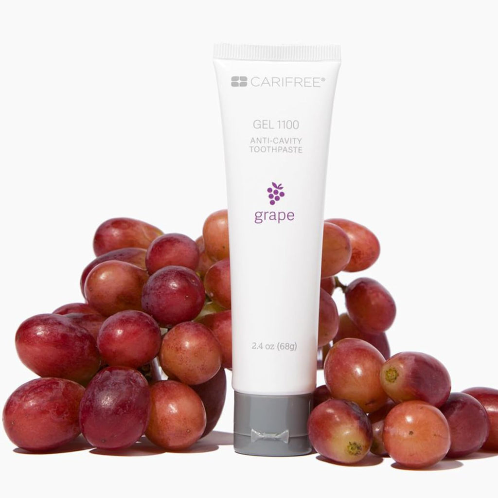 CariFree Maintenance & Prevention Kit, Grape | Anti-Cavity Fluoride Toothpaste & Mouthwash Freshens Breath and Moistens Mouth | Dentist Recommended for Oral Care (3-Month Supply)