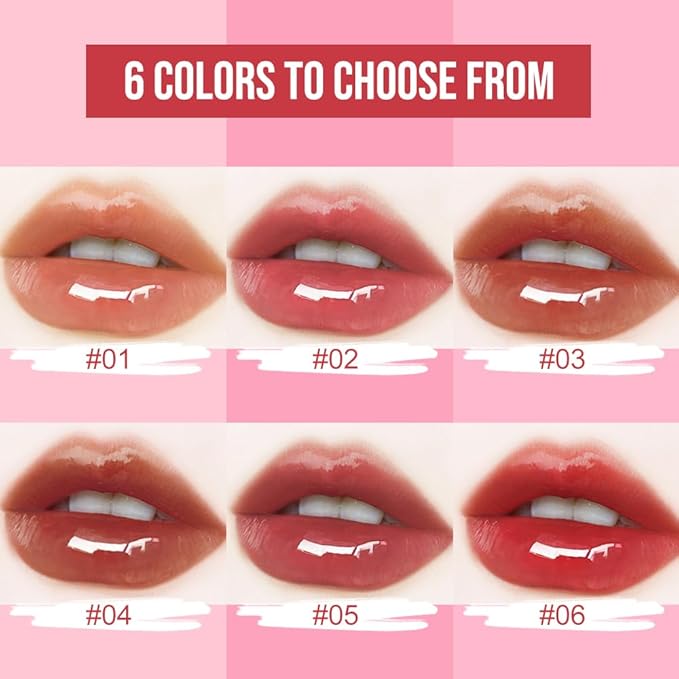 Dual-Ended Lip Stain & Lip Oil – 2-in-1 Matte Color and Hydrating Gloss, Long-Lasting Non-Sticky Lip Tint, Nourishing Moisture & Glassy Shine for Day-to-Night Looks 06#