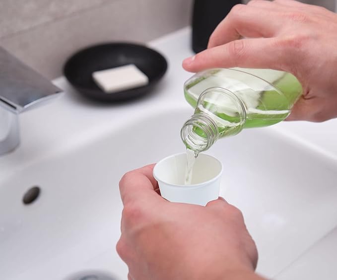 Lamosi 300 Pack 3 oz Paper Cups for Bathroom, Disposable Small Mouthwash Cup, 3oz Mini Espresso Cups for Travel, Party, Picnics, Home, Applicable to Cup Dispenser