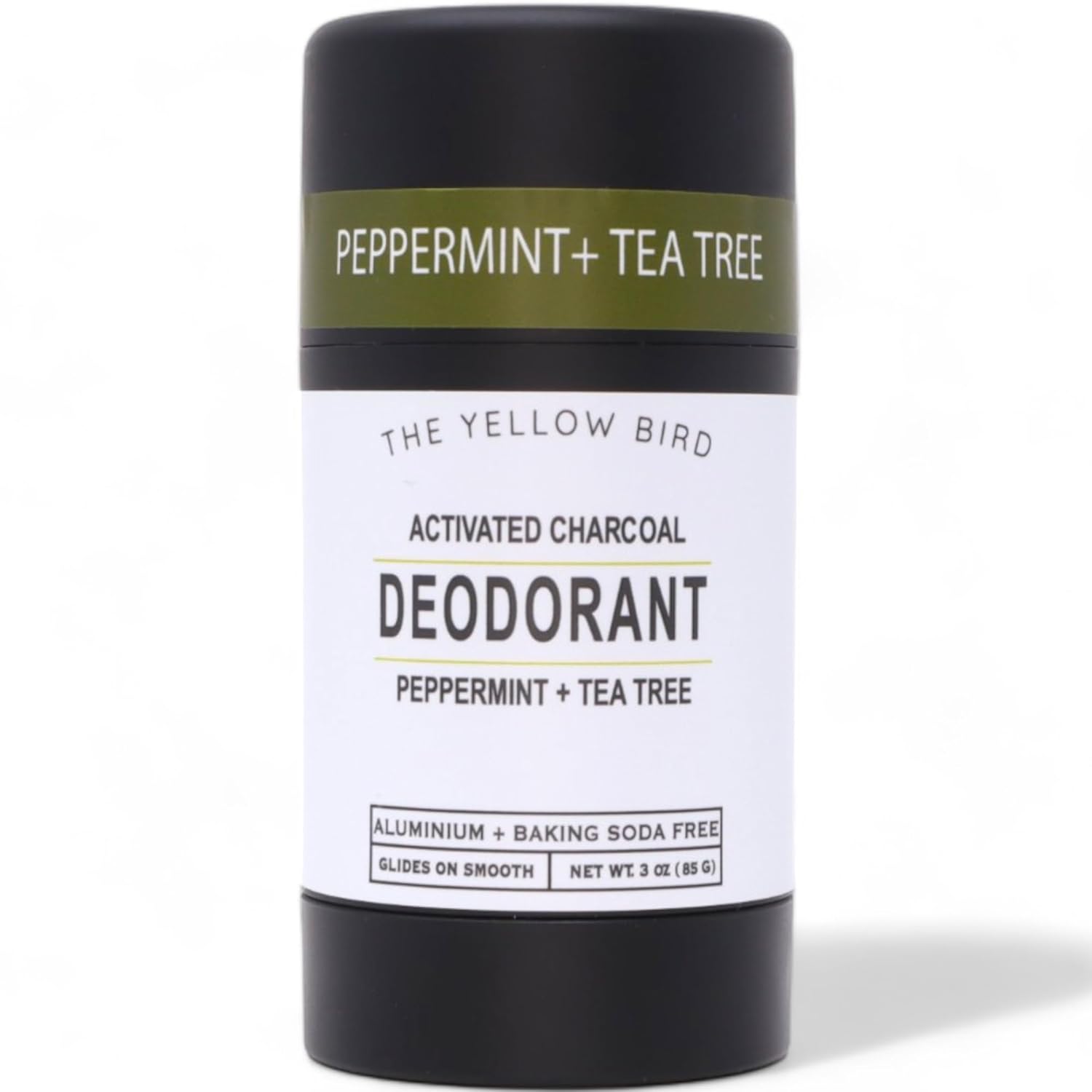 Natural Deodorant - Aluminum & Baking Soda Free, For Men & Women, Sensitive Skin Friendly Formula with Activated Charcoal | 3oz | Made in USA